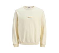 JACK & JONES Sweat-shirt 'JORNORREBRO' caramel / blanc cassé, Taille XXXL