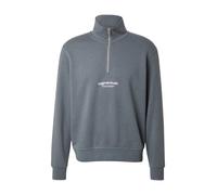 JACK & JONES Sweat-shirt 'JORVesterbro' gris basalte / blanc, Taille S
