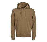 JACK & JONES Sweat-shirt marron / gris / kaki, Taille L
