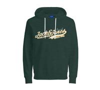 JACK & JONES Sweat-shirt 'Mel' jaune / vert / blanc, Taille M