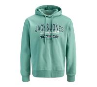 JACK & JONES Sweat-shirt menthe / sapin / blanc, Taille L