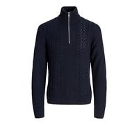 JACK & JONES Sweat-Shirt pour Homme avec Demi-Fermeture éclair, Couleur Unie, avec Demi-Fermeture éclair, Sky Captain, M