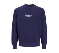 JACK & JONES Sweat-Shirt Sweat à col Rond Imprimé | Relaxed Fit, Imprimé, Manches longues, Casual, Température maximale 40°C programme très doux