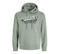 JACK & JONES Jjelogo Noos Sweat à Capuche pour Homme, col 25/26, Iceberg Green, XS
