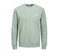 JACK & JONES Jjebradley Graphic Sweat Crew Noos Maillot de survêtement, Iceberg Green, XL Homme