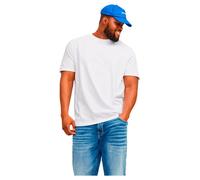 JACK & JONES Mens T-Shirt Plus Size Lightweight and Breathable Casual Short Sleeve Cotton T-Shirt for Men, 2XL to 6XL