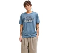 Jack & Jones T-shirt hommes JJELOGO TEE SS Bleu EU S