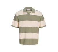 JACK & JONES T-Shirt beige / vert, Taille L