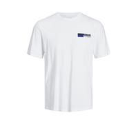 JACK & JONES T-Shirt bleu / marine / blanc, Taille M