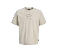 JACK & JONES T-Shirt 'Destination' jaune / greige / noir, Taille XXL