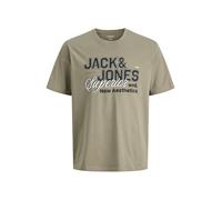 JACK & JONES T-Shirt gris / noir / blanc, Taille M
