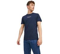 JACK & JONES T-Shirt Haut de Gamme avec Logo Blu Archie, Blazer Bleu Marine., S