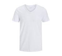 JACK & JONES - T-Shirt Homme - BASIC V-NECK TEE S/S NOOS - Blanc (OPT WHITE OPT WHITE) - FR : XX-Large (Taille fabricant : XX-Large)