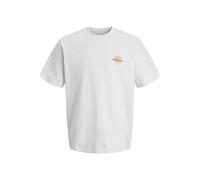 JACK & JONES T-Shirt Jcocalma imprimé sur Le Devant SS Crew Neck, Blanc éclatant., M