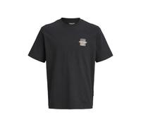 JACK & JONES T-Shirt Jcocalma imprimé sur Le Devant SS Crew Neck, Noir, L