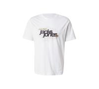 JACK & JONES T-Shirt 'JCOGRID' sable / gris / blanc, Taille XL