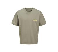 JACK & JONES T-Shirt 'JCOUnion' jaune / gris, Taille XL