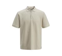 JACK & JONES Jjeaustin Polo zippé SS Sn pour Homme, Beige Clair, L