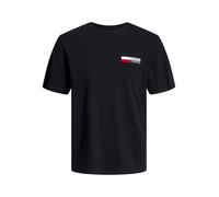 JACK & JONES T-Shirt 'JJECorp' rouge / noir / blanc, Taille M