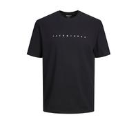 JACK & JONES T-Shirt 'JJEStar' noir / blanc, Taille S