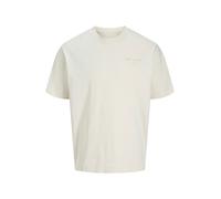 JACK & JONES T-Shirt 'JJEURBAN EDGE STUDIO' bleu clair / marron / blanc naturel, Taille XXL
