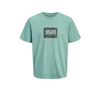JACK & JONES T-Shirt 'JJRAIN' roseau / sapin / blanc, Taille M