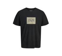 JACK & JONES T-Shirt 'JJRain' sable / noir, Taille L