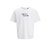 JACK & JONES T-Shirt 'JJSquidgame' rose / noir / blanc, Taille XXL