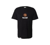 JACK & JONES T-Shirt 'JORDRAGON' orange / noir / blanc, Taille L