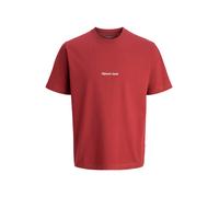 JACK & JONES Jornorrebro EMB Tee SS Crew Neck Noos T-Shirt, Rouge tibétain, L