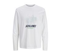 JACK & JONES T-Shirt 'JORYORK' bleu clair / bleu foncé / vert clair / blanc, Taille M