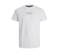 JACK & JONES T-Shirt 'JPRBLUArchie' noir / blanc, Taille M