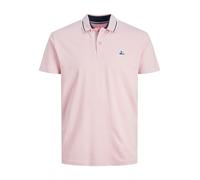 JACK & JONES T-Shirt 'Logan' bleu marine / rose / blanc, Taille M