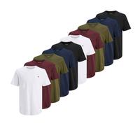 JACK & JONES T-Shirt bleu / bleu marine / olive / rouge foncé / noir / blanc, Taille M
