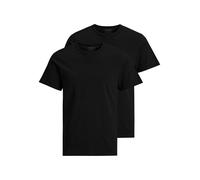 JACK & JONES Jacbasic Crew Neck Tee SS 2 Pack, T-Shirt Homme, Noir (Black Black), Large