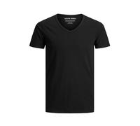 Jack and Jones - T-Shirt - Coupe Cintrée - Uni - Coton - Homme - Black - L