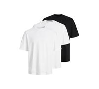 JACK & JONES T-Shirt Pack de 3 T-Shirt Uni Col Ras du Cou