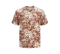 JACK & JONES T-Shirt pour Homme imprimé All Over, Arabian Spice, XL