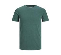 JACK & JONES T-Shirt uni à col Rond pour Homme, Storm/détail : chiné, XXL