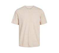 JACK & JONES T-Shirt uni pour Homme Grande Taille, Beige Clair, 4XL