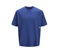 JACK & JONES T-Shirt 'UNION' bleu / blanc, Taille XL