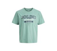 JACK & JONES T-Shirt vert pastel / noir / blanc, Taille XXL