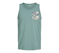 JACK & JONES Tanktop SL Jjhonolulu Pocket AOP Débardeur Taille S, Bleu minéral, M Hommes
