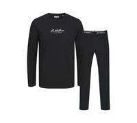 JACK & JONES Tee and Pants Giftbox Coffret Cadeau T-Shirt et Pantalon Jacclyde Ls, Noir, S Homme