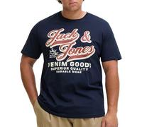 JACK & JONES Tee Jjelogo T-Shirt SS Oneck 2 Col Aw25 Noos Pls, Sky Captain, 5XL Hommes