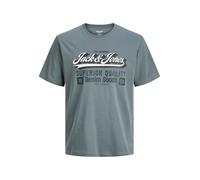 JACK & JONES Tee Jjelogo T-Shirt SS Oneck 2 Col Aw25 Noos Pls, tempête, 3XL Hommes