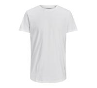 JACK & JONES Tee-Shirt Basique pour Hommes Plus Size Col Rond Manches Courtes Tee-Shirt Grande Taille JJENOA, Couleurs:Blanc, Size:8XL