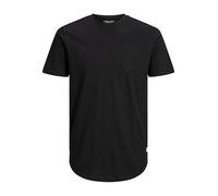 JACK & JONES Tee-Shirt Basique pour Hommes Plus Size Col Rond Manches Courtes Tee-Shirt Grande Taille JJENOA, Couleurs:Noir, Size:6XL