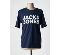 Jack & Jones T-shirt Jjecorp Logo – col rond, manches courtes, slim, bleu marine, taille S