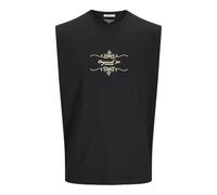 JACK & JONES Tee SL Crew Neck Jorbellagio Ornaments T-Shirt à col Rond, Noir, XXL Hommes